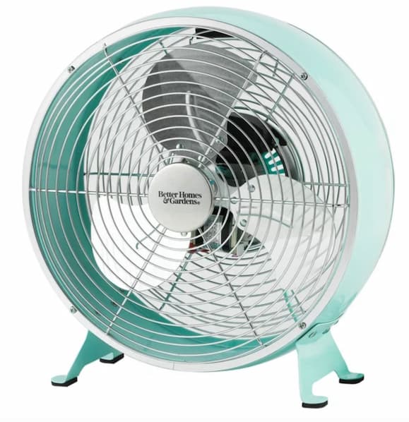 Better Homes & Gardens New 9 inch Retro Table Drum Fan